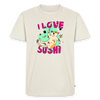 I LOVE SUSHI – Katzen T-Shirt (Männer) - Naturweiß