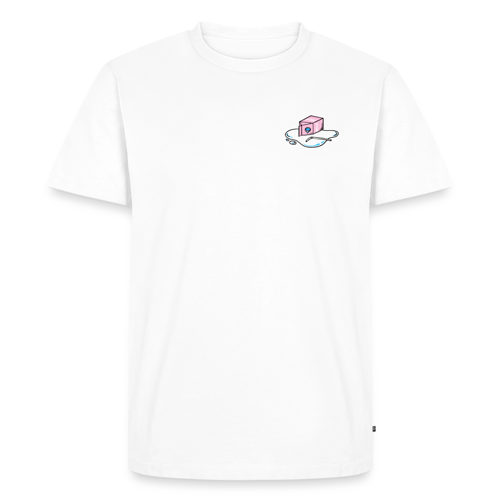 Don't cry over spilled milk – Katzen T-Shirt (Männer) - Weiß