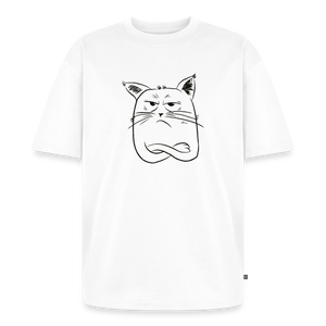 Cranky Cat – Katzen T-Shirt (Unisex) - Weiß