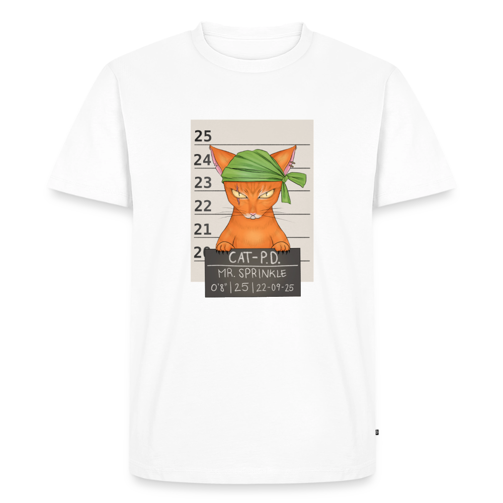 Mr. Sprinkle – Katzen T-Shirt (Männer) - Weiß