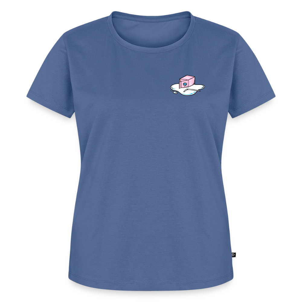 Don't cry over spilled milk – Katzen T-Shirt (Frauen) - Taubenblau