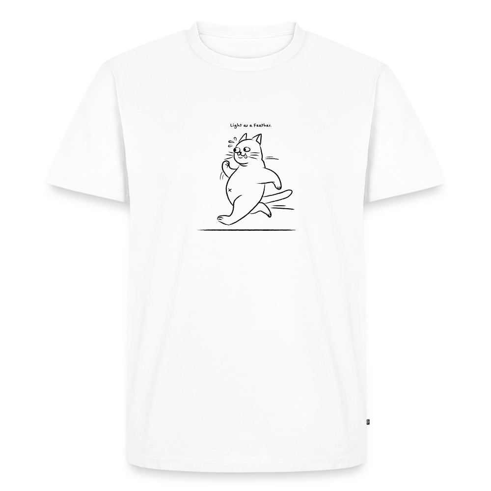 Light as a Feather – Katzen T-Shirt (Männer) - Weiß