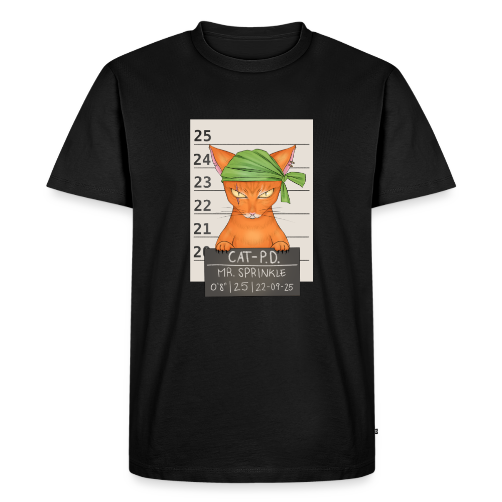 Mr. Sprinkle – Katzen T-Shirt (Männer) - Schwarz