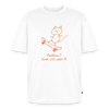 Skater Cat – Katzen T-Shirt (Unisex) - Weiß