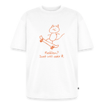 Skater Cat – Katzen T-Shirt (Unisex) - Weiß