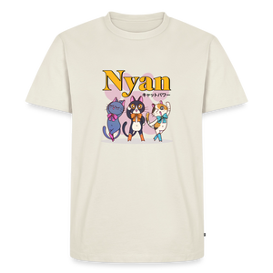 Cat Power – Katzen T-Shirt (Männer) - Naturweiß