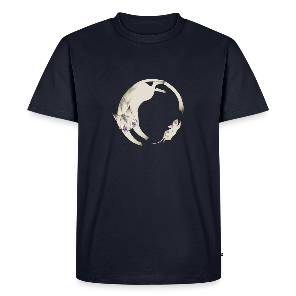 Endless Hunt – Katzen T-Shirt (Männer) - Navy