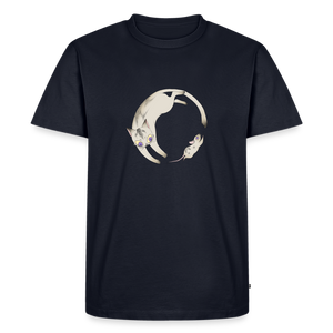 Endless Hunt – Katzen T-Shirt (Männer) - Navy
