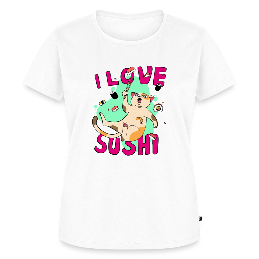 I LOVE SUSHI – Katzen T-Shirt (Frauen)