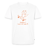 Skater Cat – Katzen T-Shirt (Männer) - Weiß