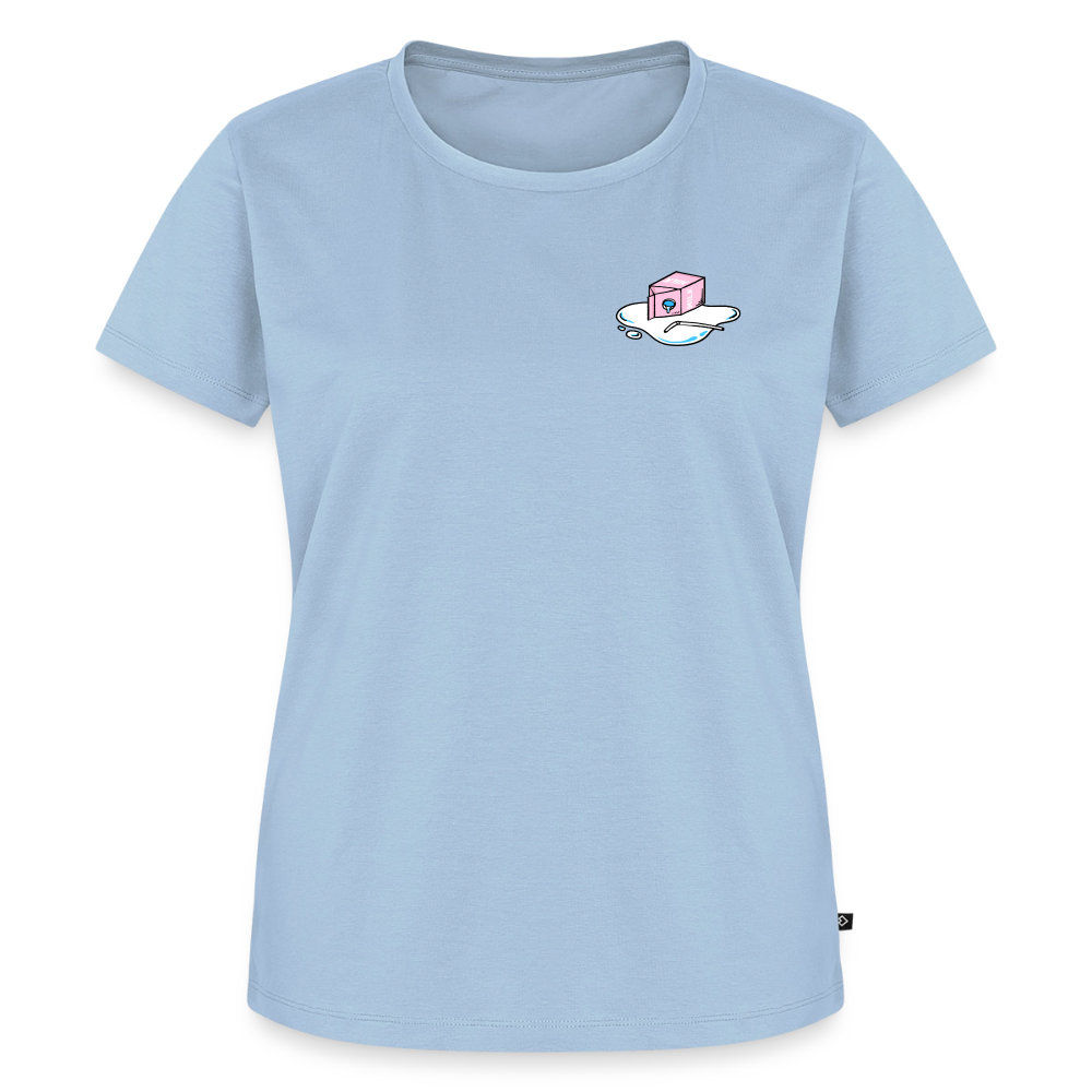 Don't cry over spilled milk – Katzen T-Shirt (Frauen) - Hellblau