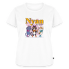 Cat Power – Katzen T-Shirt (Frauen) - Weiß