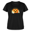 Pumpkin Cat – Katzen T-Shirt (Frauen) - Schwarz