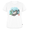 Atsui! – Katzen T-Shirt (Frauen) - Weiß