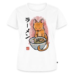 Ramen Cat – Katzen T-Shirt (Frauen) - Weiß