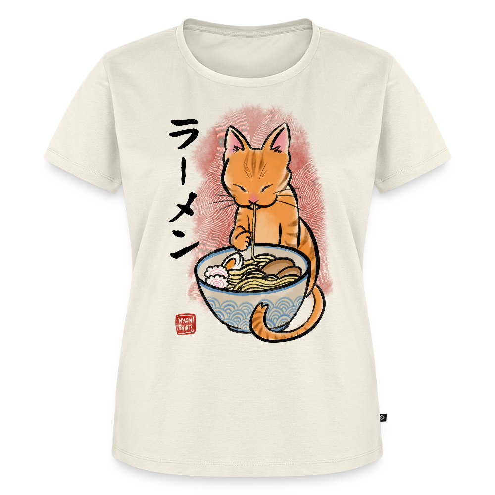 Ramen Cat – Katzen T-Shirt (Frauen) - Naturweiß