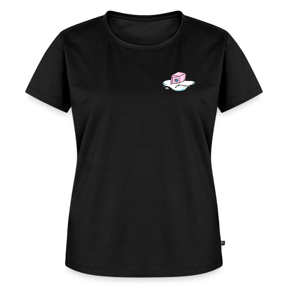 Don't cry over spilled milk – Katzen T-Shirt (Frauen) - Schwarz