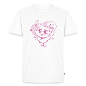 I Bite – Katzen T-Shirt (Männer) - Weiß