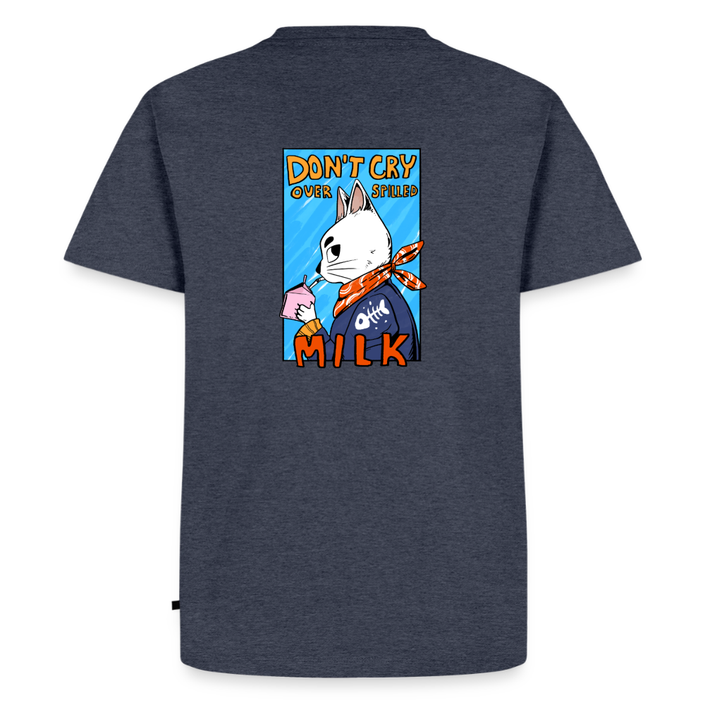 Don't cry over spilled milk – Katzen T-Shirt (Männer) - Jeansblau 