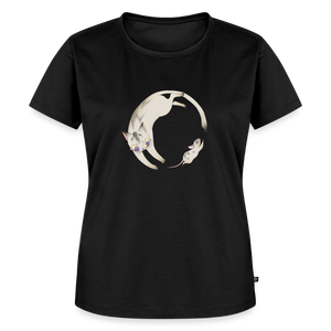 Endless Hunt – Katzen T-Shirt (Frauen) - Schwarz