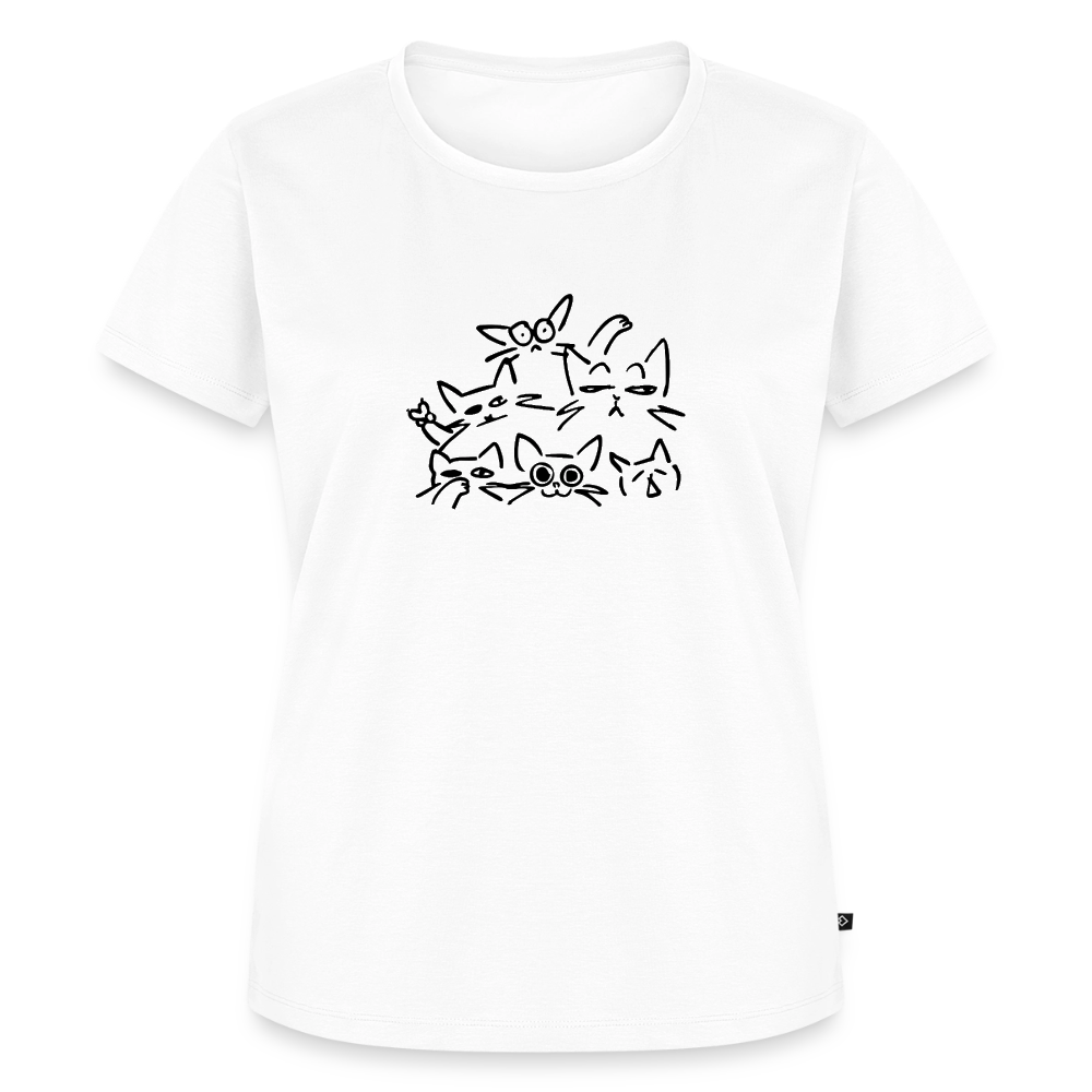 Cat Squad – Katzen T-Shirt (Frauen) - Weiß