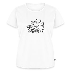 Cat Squad – Katzen T-Shirt (Frauen) - Weiß