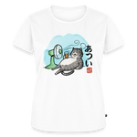 Atsui! – Katzen T-Shirt (Frauen) - Weiß