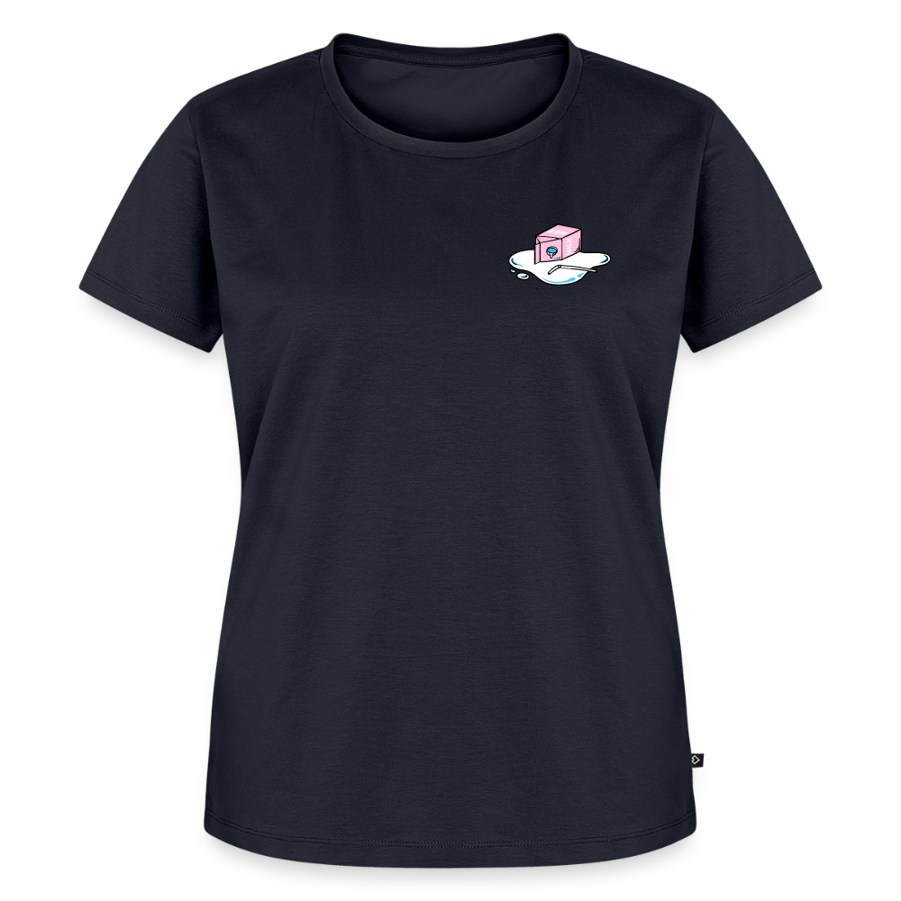 Don't cry over spilled milk – Katzen T-Shirt (Frauen) - Navy