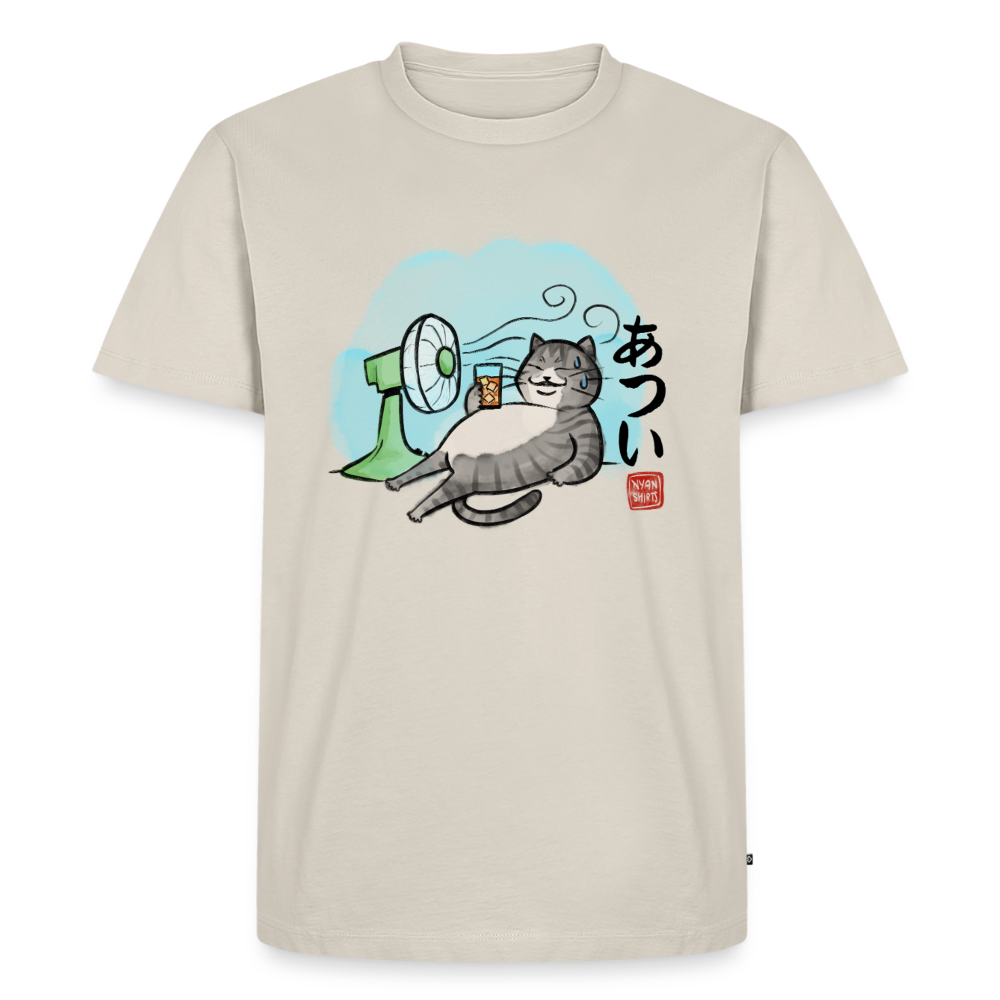 Atsui! – Katzen T-Shirt (Männer) - Beige